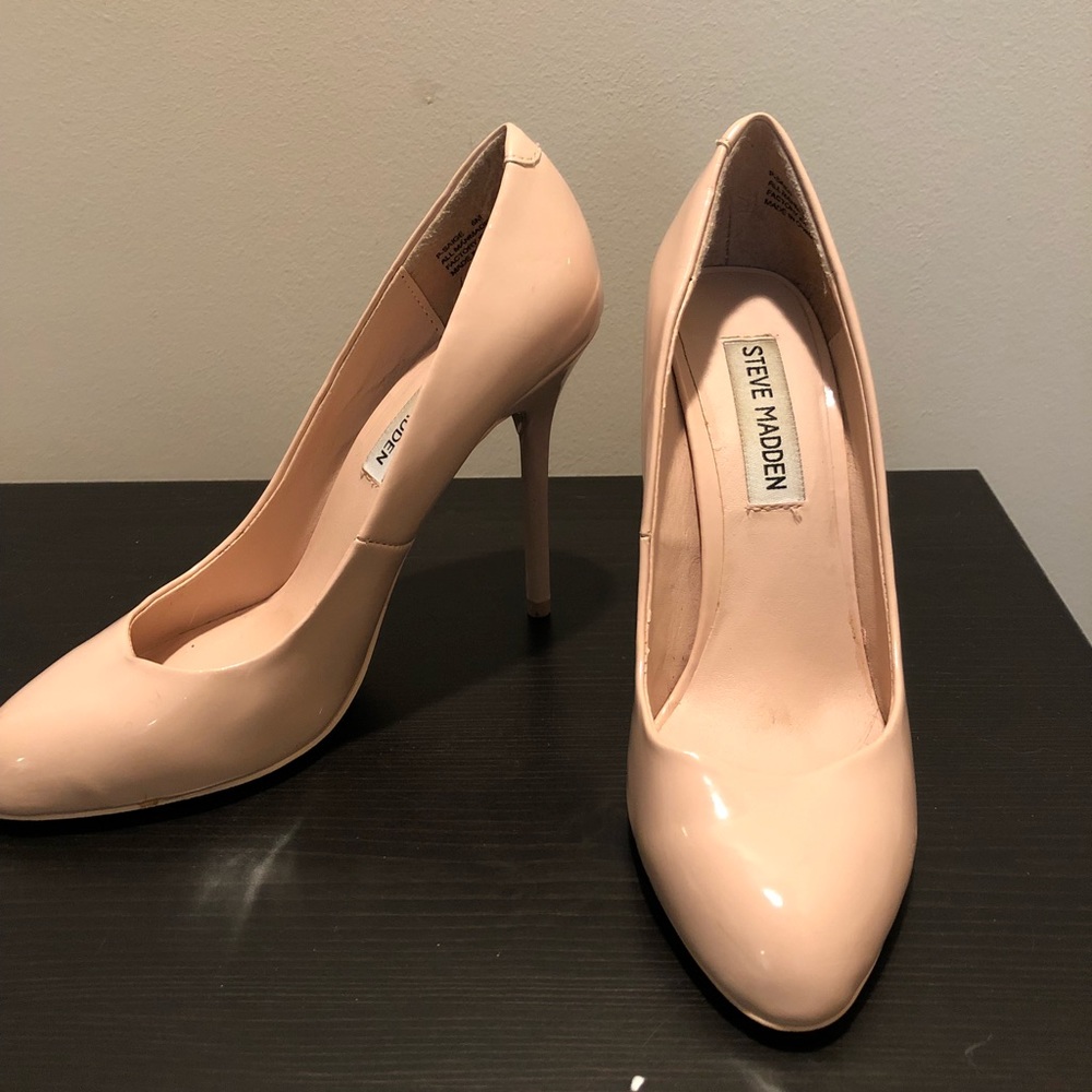 Steve Madden pink nude heel